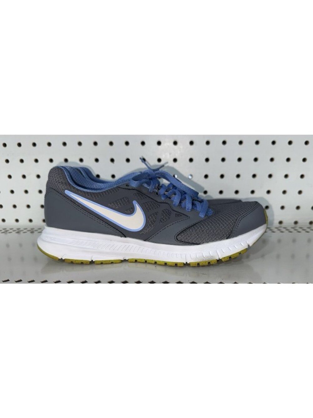 Nike Downshifter 6 Womens Athletic Running Shoes Size 7.5 Gray Blue White